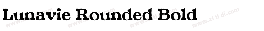 Lunavie Rounded Bold字体转换